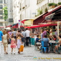 Tourists in rue Cler